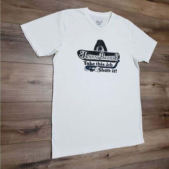 NWOT Midnight Rider Johnny Paycheck Take This Job & Shove It Hat Unisex Tee L - Picture 9 of 16